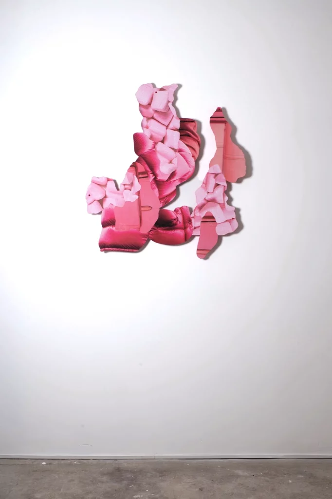 Collage papier, oeuvre Bubble Gum – Paris,